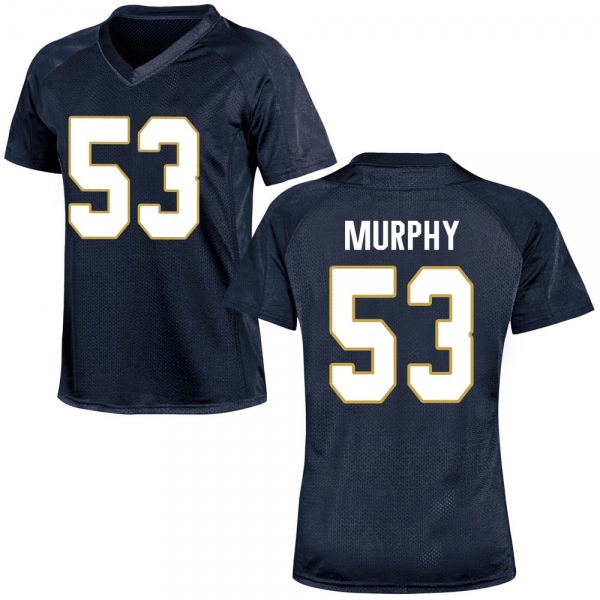 Quinn Murphy Notre Dame Fighting Irish NCAA Women's #53 Navy Blue Game College Stitched Football Jersey JCH8055WG